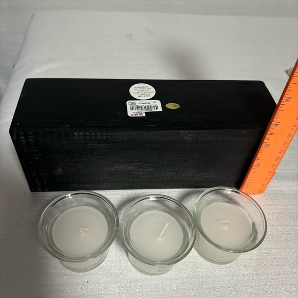 Coffee cappuccino bar three candles & coffee cup hook black LIKE NEW NEVER USED - Picture 4 of 8